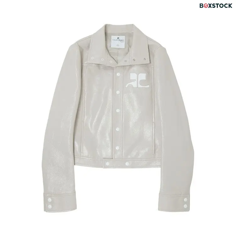 Courrèges Vinyl Jacket 'Mastic Grey' Fall/Winter 2022