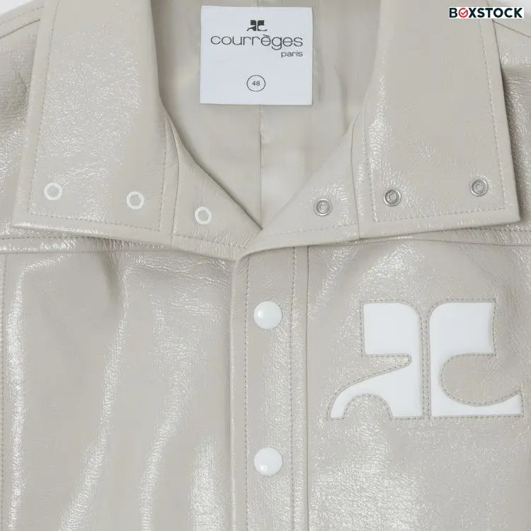 Courrèges Vinyl Jacket 'Mastic Grey' Fall/Winter 2022