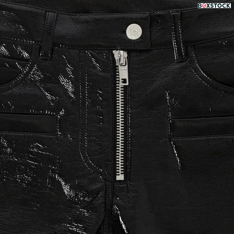 Courrèges Vinyl Zipped Pants 'Black' Spring/Summer 2023