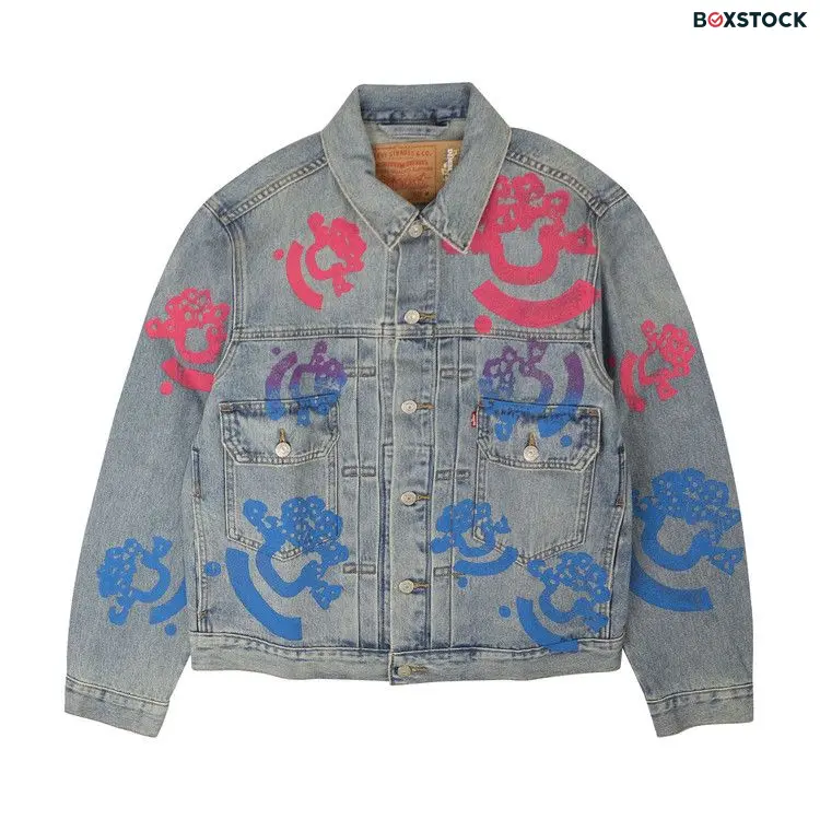 Denim Tears Bstroy Tears Type-2 Denim Jacket 'Light Wash' Blue