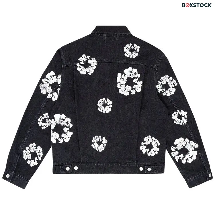 Denim Tears Type II All Over Wreath Jacket 'Black' Fall/Winter 2023