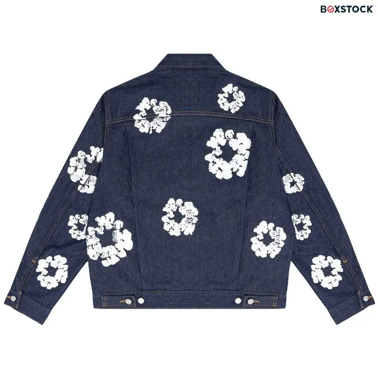 Denim Tears Type II All Over Wreath Jacket 'Raw' Blue Fall/Winter 2023