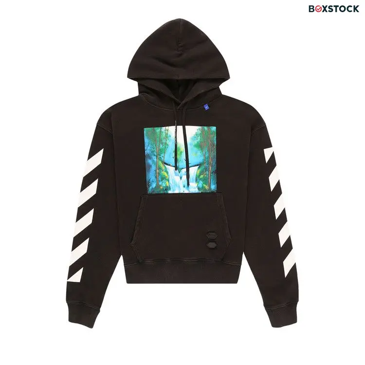 Off-White Diag Waterfall Over Hoodie 'Black / Multicolor' Fall/Winter 2019