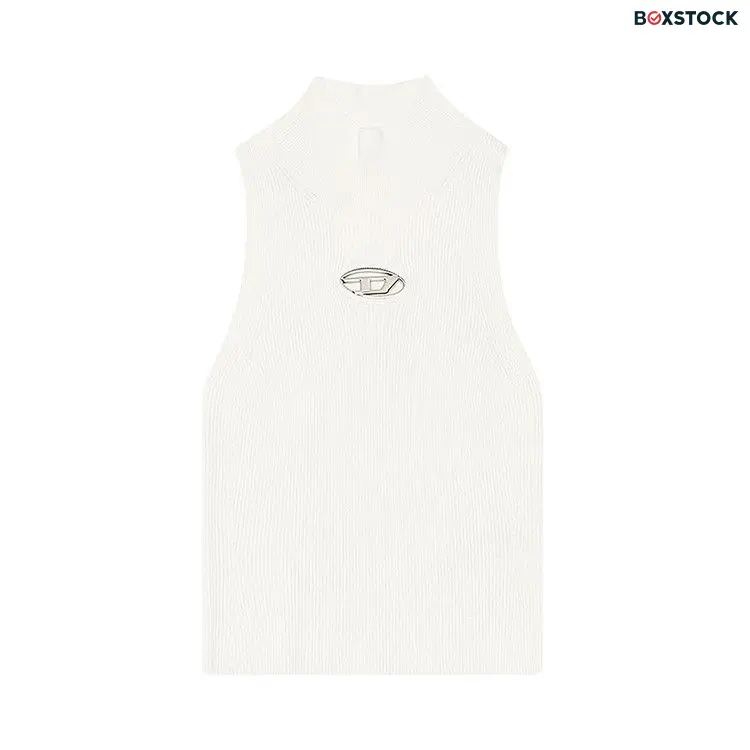 Diesel Turtle Neck Top 'Ivory' White Spring/Summer 2024