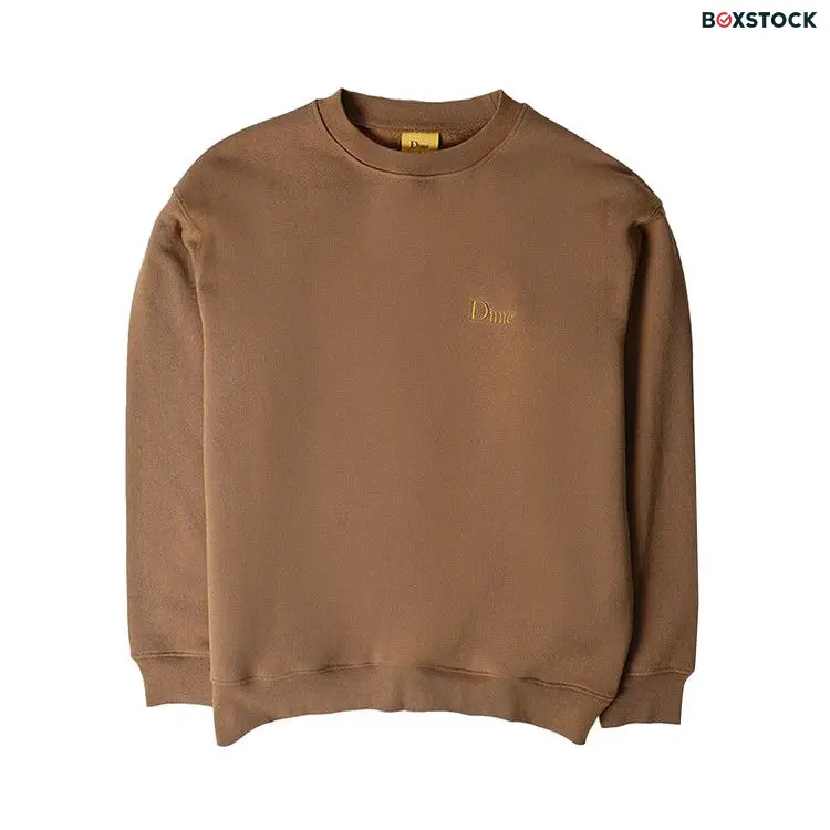 Dime Classic Small Logo Crewneck Sweatshirt 'Cappuccino' Brown Fall/Winter 2023