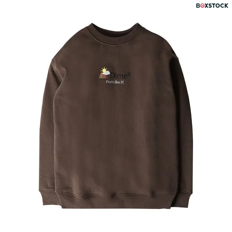 Dime Weather Sweatshirt 'Walnut' Brown Fall/Winter 2022