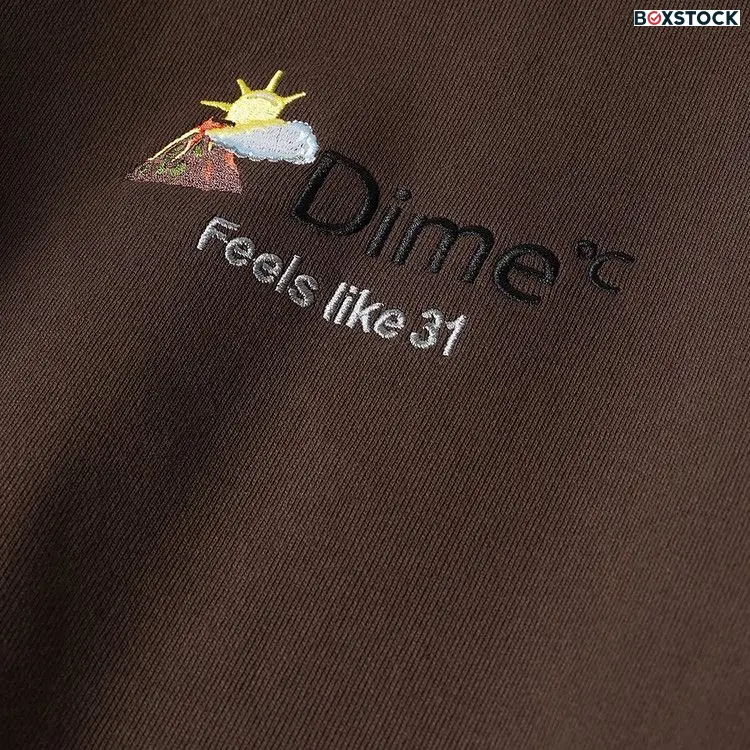 Dime Weather Sweatshirt 'Walnut' Brown Fall/Winter 2022