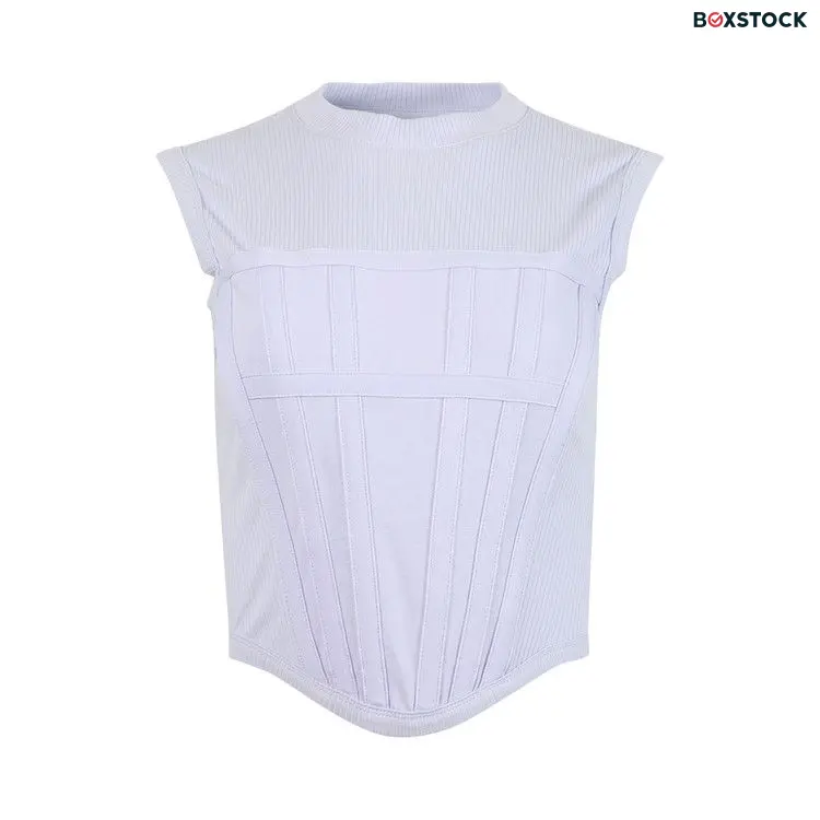 Dion Lee Jersey Rib Corset Tank 'Amythest' Purple Fall/Winter 2022