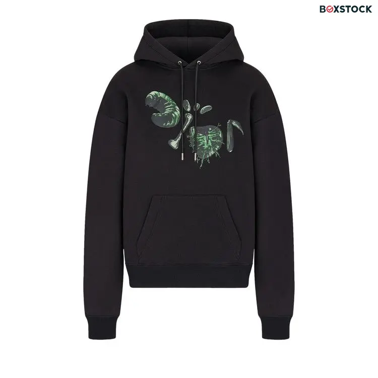 Dior x Cactus Jack Oversized Hooded Sweatshirt 'Black' Spring/Summer 2022