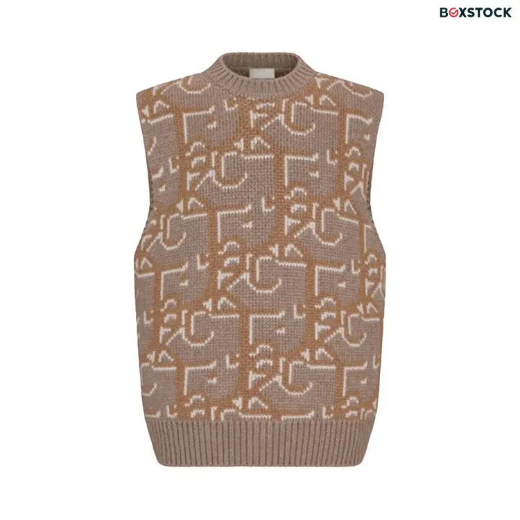 Dior x Cactus Jack Oversized Sleeveless Sweater 'Beige/Brown' Spring/Summer 2022