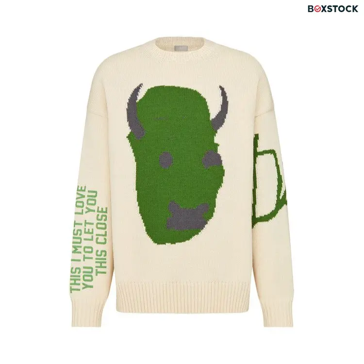 Dior x Cactus Jack Oversized Sweater 'Ecru' Cream Spring/Summer 2022