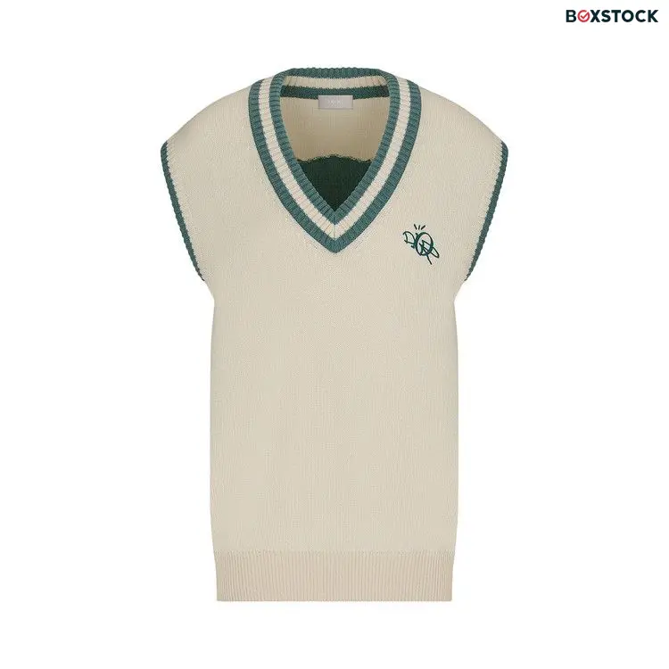 Dior x Cactus Jack Oversized Sleeveless Sweater 'Ecru' Cream Spring/Summer 2022