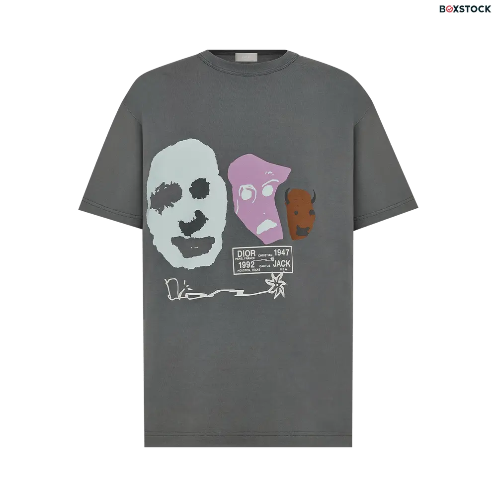 Dior x Cactus Jack Oversized T-Shirt 'Grey' Spring/Summer 2022 283J641B0677-C881