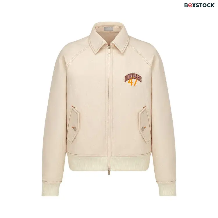 Dior x Denim Tears Zipped Blouson 'White' Cream Fall/Winter 2023 393D493AY525-C082