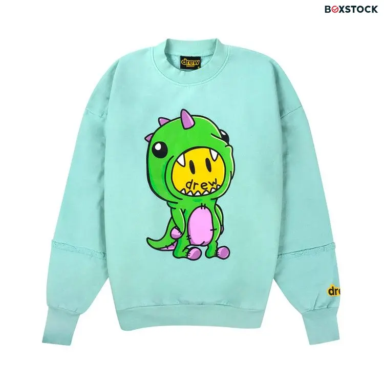 Drew House Dinodrew Crewneck 'Mint' Green Spring/Summer 2020