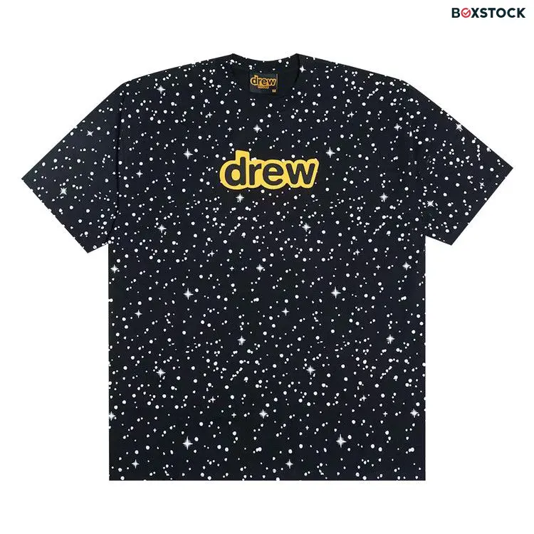 Drew House Secret Short-Sleeve Tee 'Starry Night' Black Fall/Winter 2021
