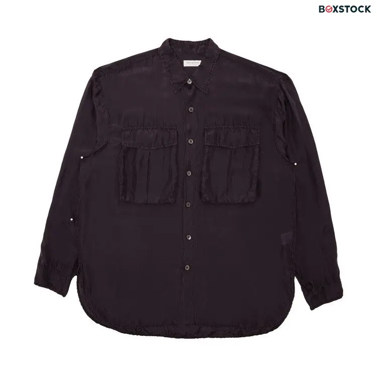 Dries Van Noten Large Pocket Shirt 'Dark Purple' Spring/Summer 2024
