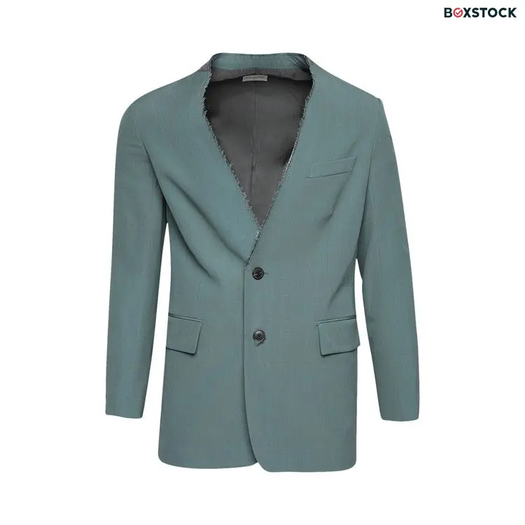 Dries Van Noten Raw Edge Blazer 'Raf' Blue Spring/Summer 2024