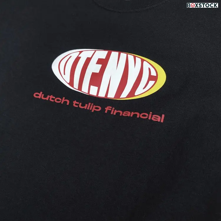 Dutch Tulip Financial Oval Logo Tee 'Black' Spring/Summer 2022