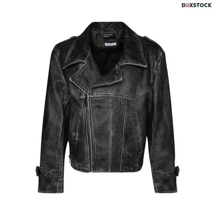 Enfants Riches Déprimés Tabac Rat Post-War Leather Jacket 'Black' Spring/Summer 2024