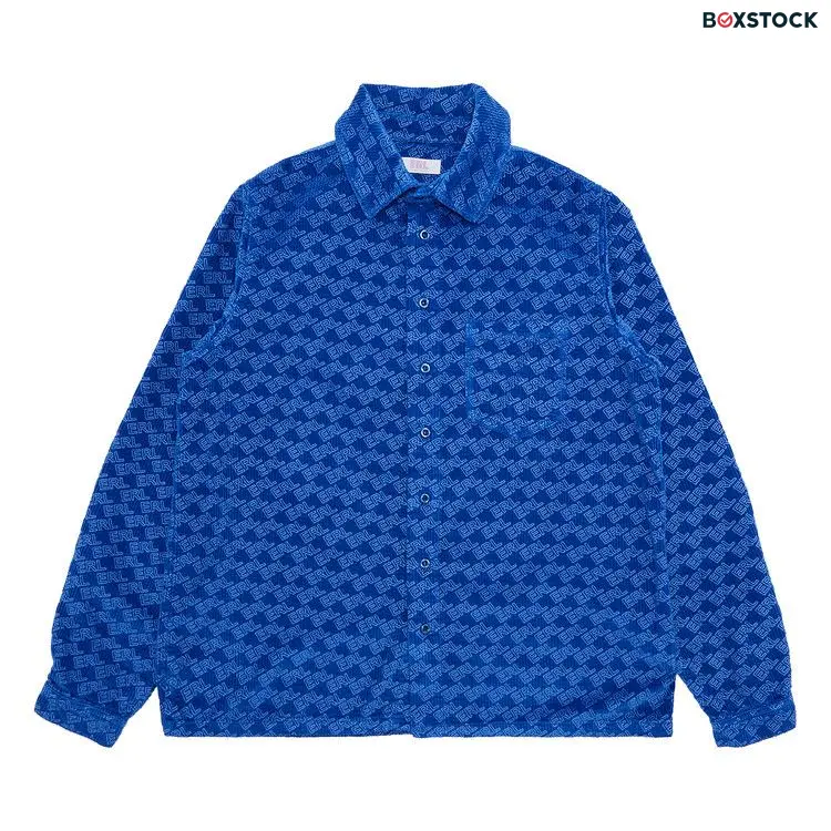 ERL Corduroy Embossed Shirt 'Blue' Fall/Winter 2022