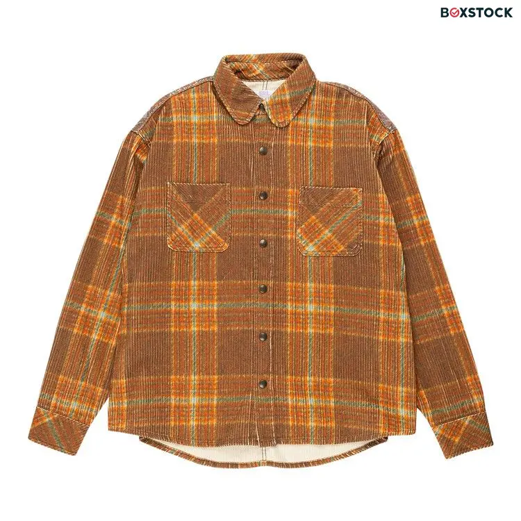ERL Corduroy Printed Overshirt 'Grey Brown' Fall/Winter 2023