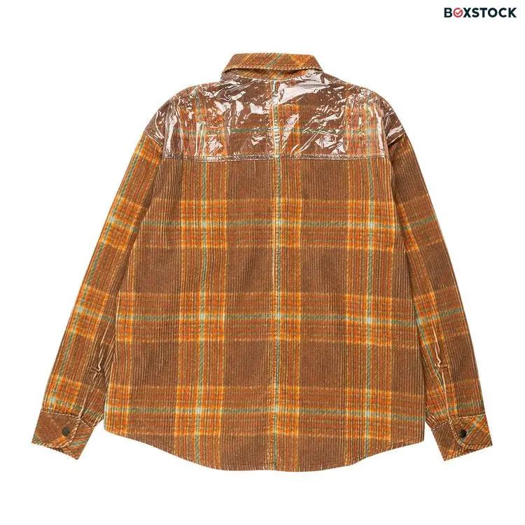 ERL Corduroy Printed Overshirt 'Grey Brown' Fall/Winter 2023