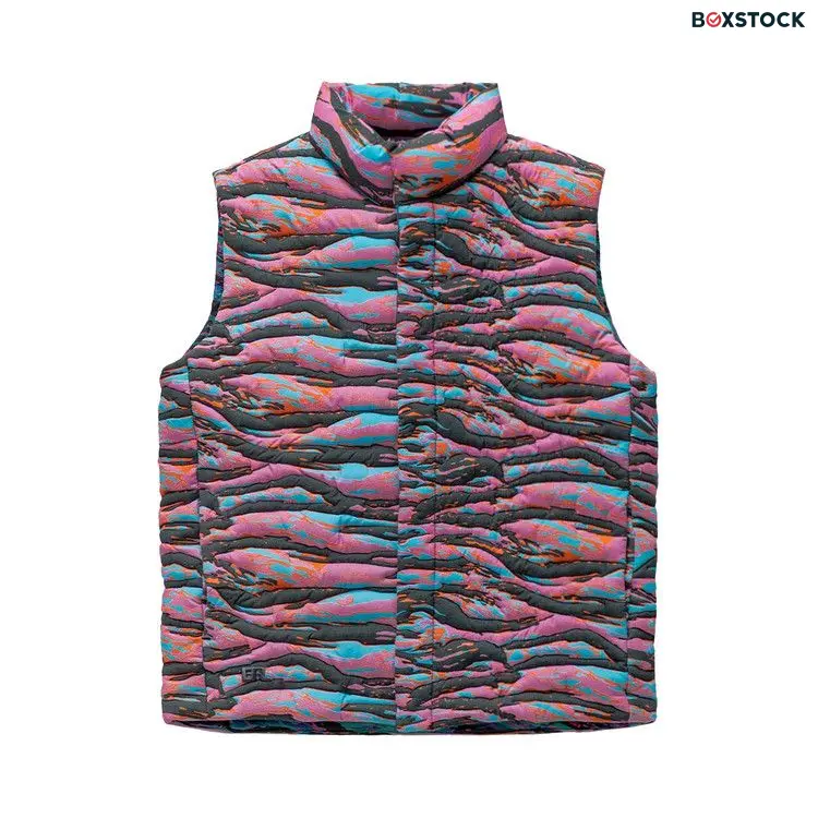 ERL Printed Qulted Puffer Vest 'Pink Rave' Spring/Summer 2023