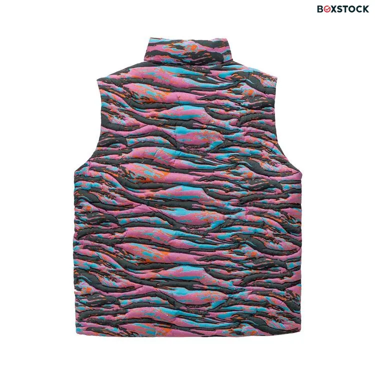 ERL Printed Qulted Puffer Vest 'Pink Rave' Spring/Summer 2023