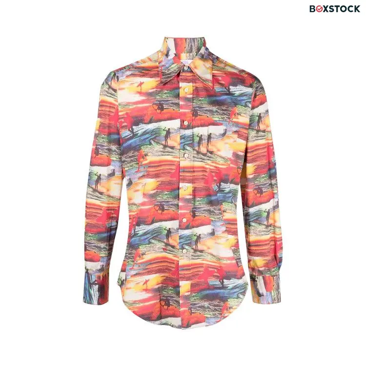 ERL Printed Shirt 'Red Sunset' Fall/Winter 2023