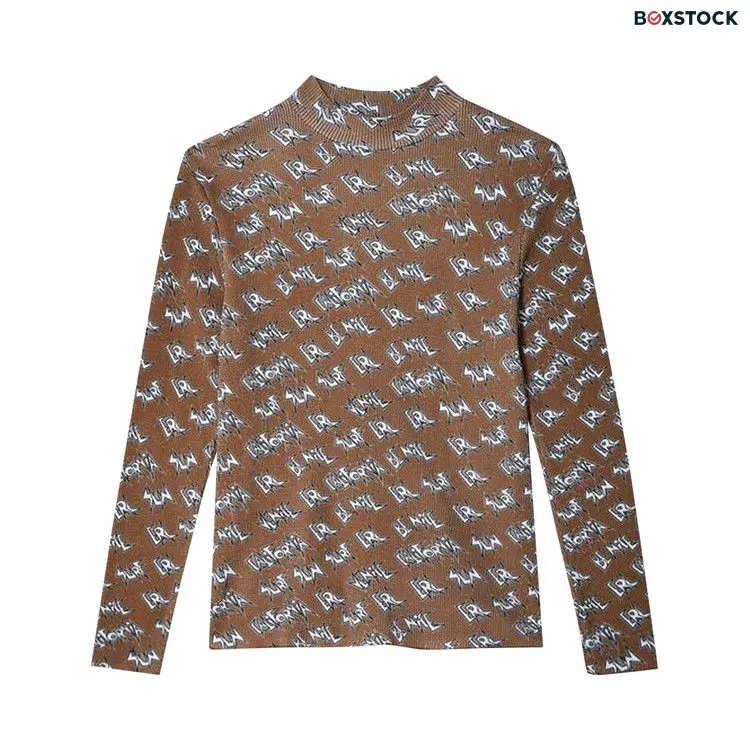 ERL Printed Waffle Long-Sleeve T-Shirt 'Brown' Spring/Summer 2023
