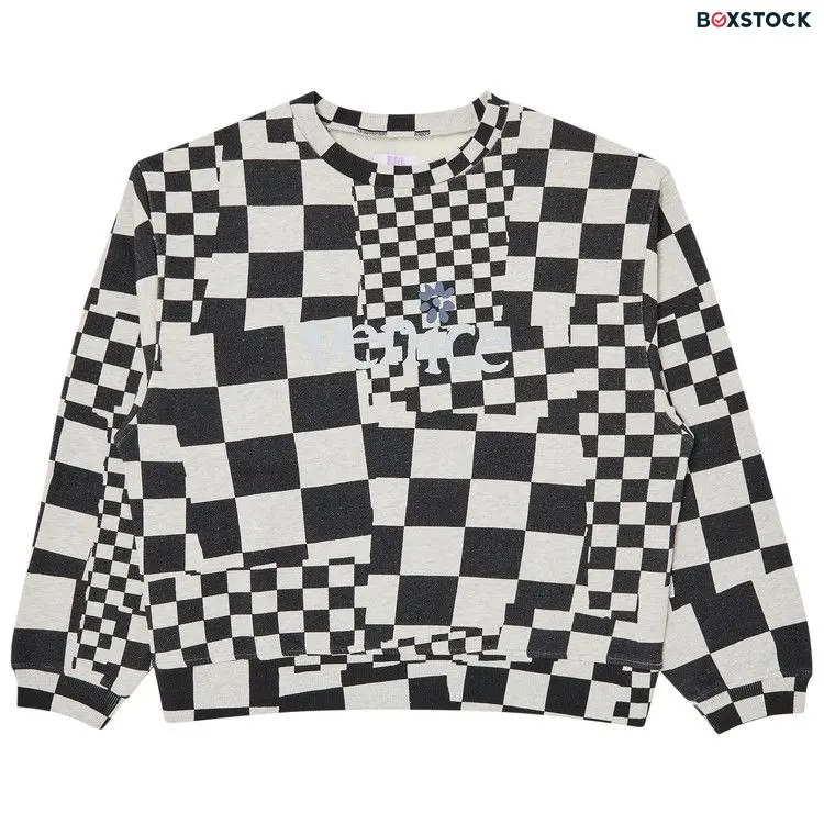 ERL Venice Crewneck 'Checker' Multi-Color Spring/Summer 2024