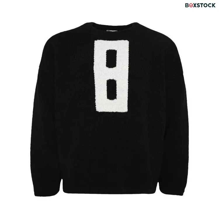 Fear of God Boucle Straight Neck Relaxed Sweater 'Black' Spring/Summer 2024