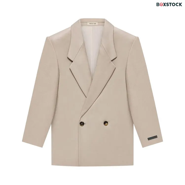 Fear of God Cav Twill Suit Jacket 'Dusty Beige' Tan