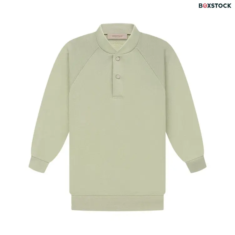 Fear of God Essentials 3/4 Sleeve Henley 'Seafoam' Green Spring/Summer 2022