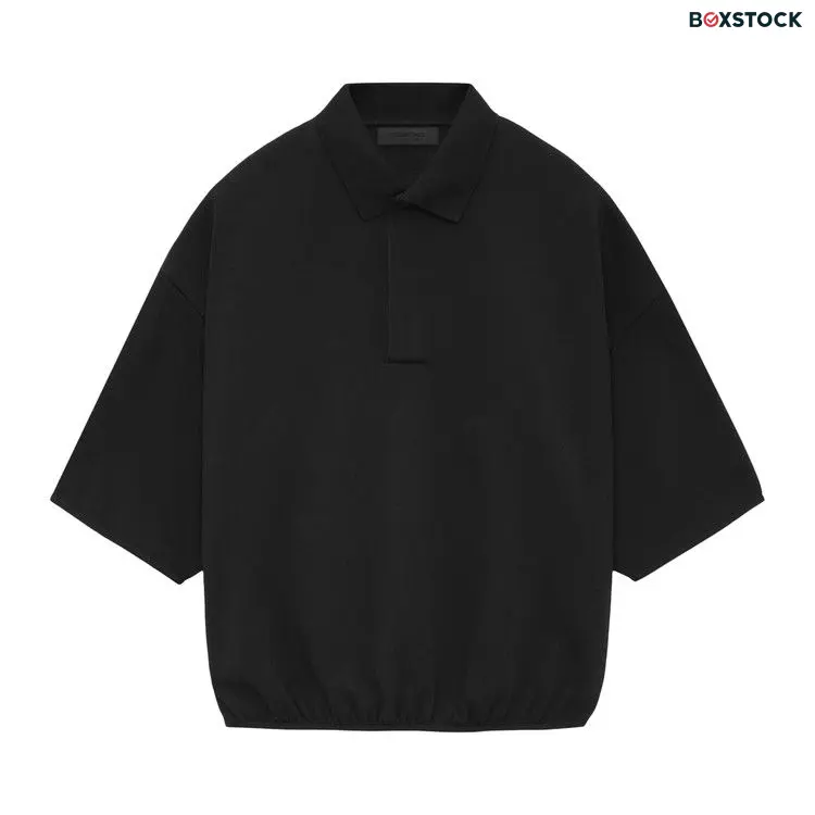 Fear of God Essentials 3/4 Sleeve Polo 'Black' Spring/Summer 2024
