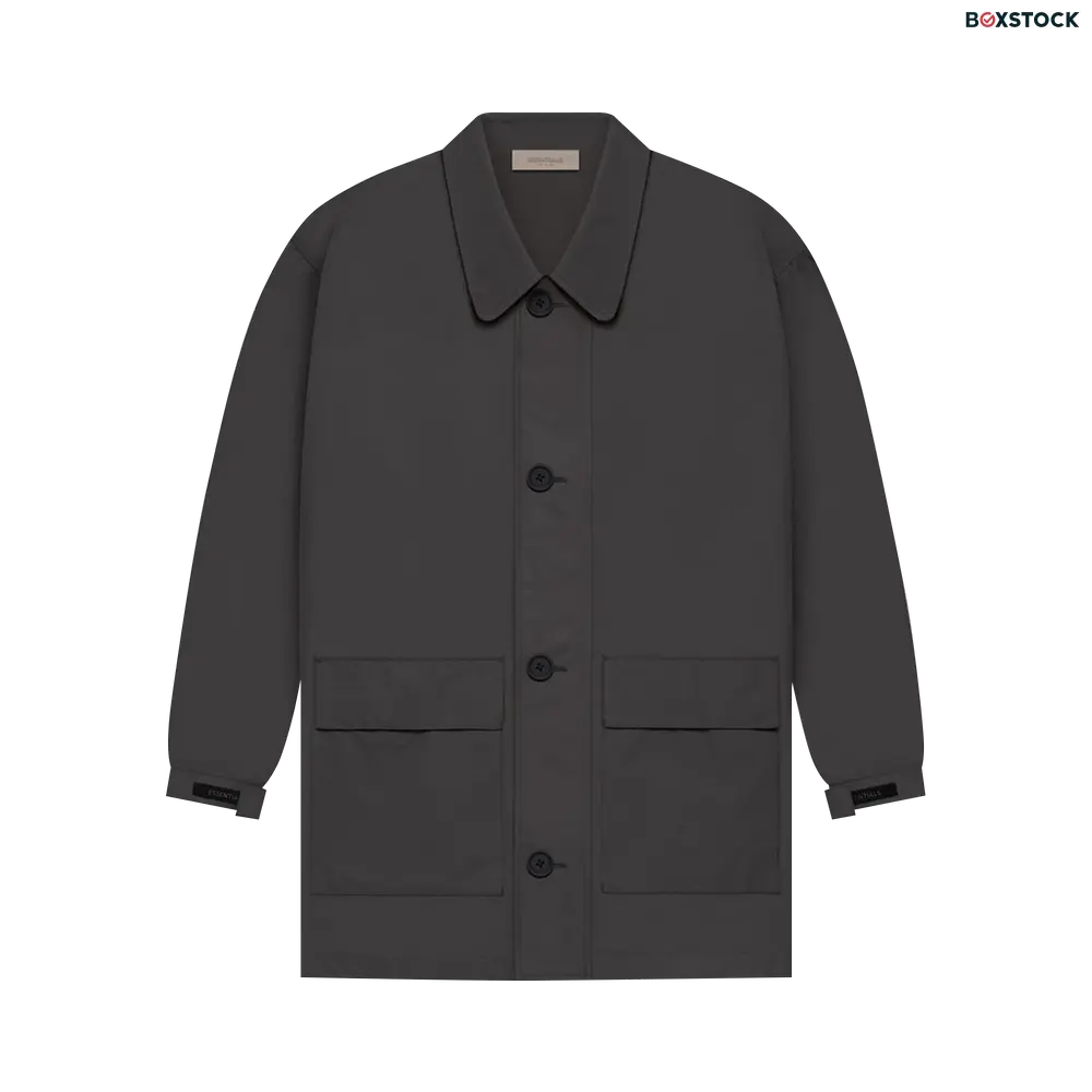 Fear of God Essentials Barn Jacket 'Iron' Black Spring/Summer 2022