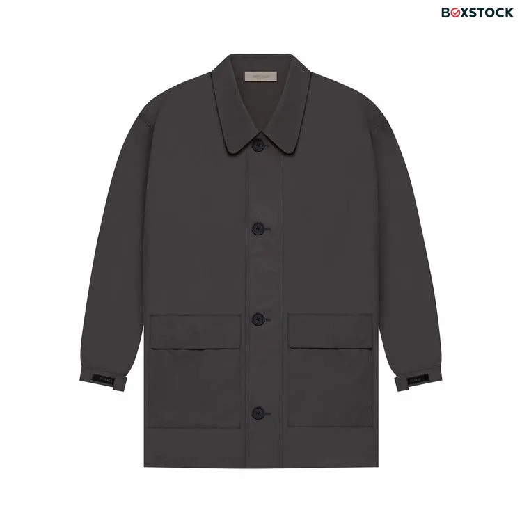 Fear of God Essentials Barn Jacket 'Iron' Black Spring/Summer 2022