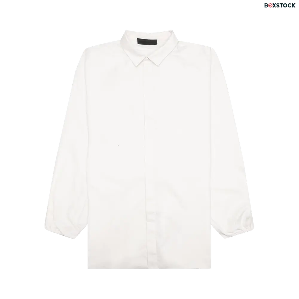 Fear of God Essentials Button Down Shirt 'Cloud Dancer' Brown Fall/Winter 2023