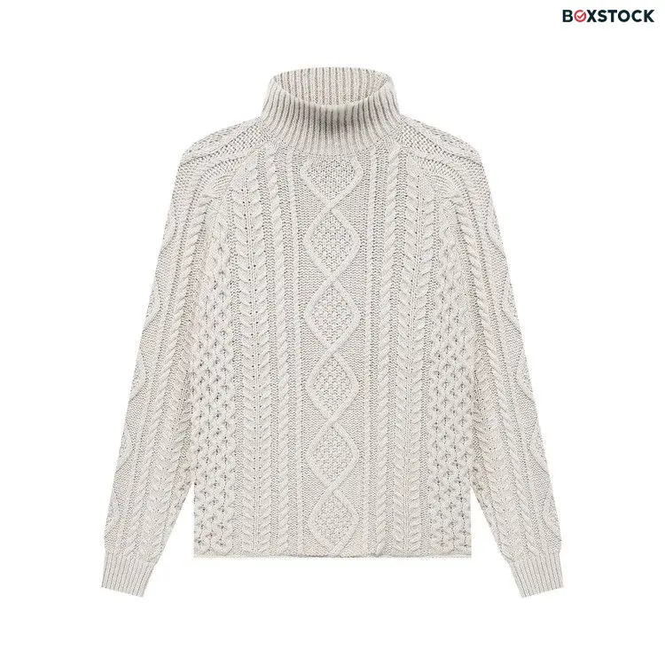 Fear of God Essentials Cable Knit Turtleneck 'Wheat' Cream Spring/Summer 2022
