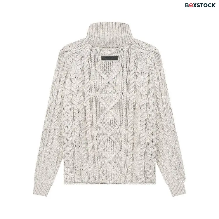 Fear of God Essentials Cable Knit Turtleneck 'Wheat' Cream Spring/Summer 2022