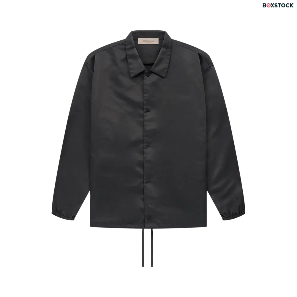 Fear of God Essentials Coaches Jacket 'Iron' Black Spring/Summer 2022