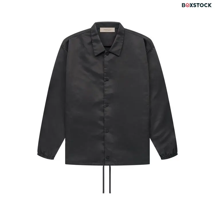 Fear of God Essentials Coaches Jacket 'Iron' Black Spring/Summer 2022