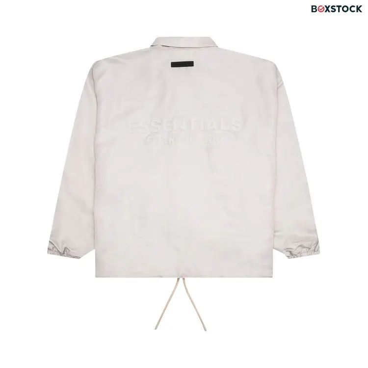 Fear of God Essentials Coaches Jacket 'Silver Cloud' Grey Fall/Winter 2023