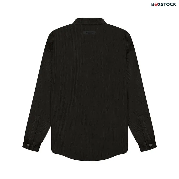 Fear of God Essentials Corduroy Shirt Jacket 'Off Black' Spring/Summer 2023