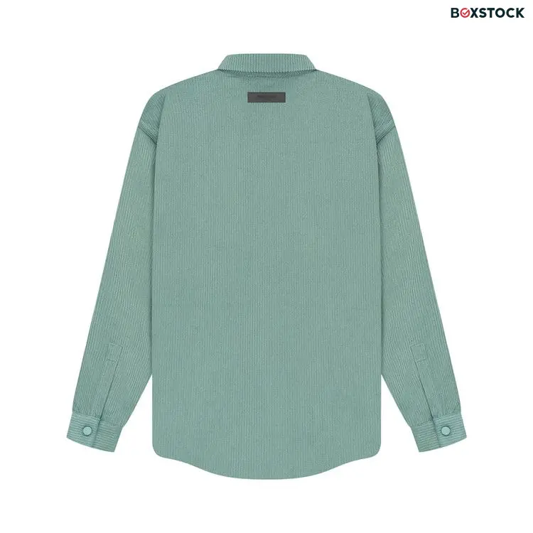 Fear of God Essentials Corduroy Shirt Jacket 'Sycamore' Green Spring/Summer 2023