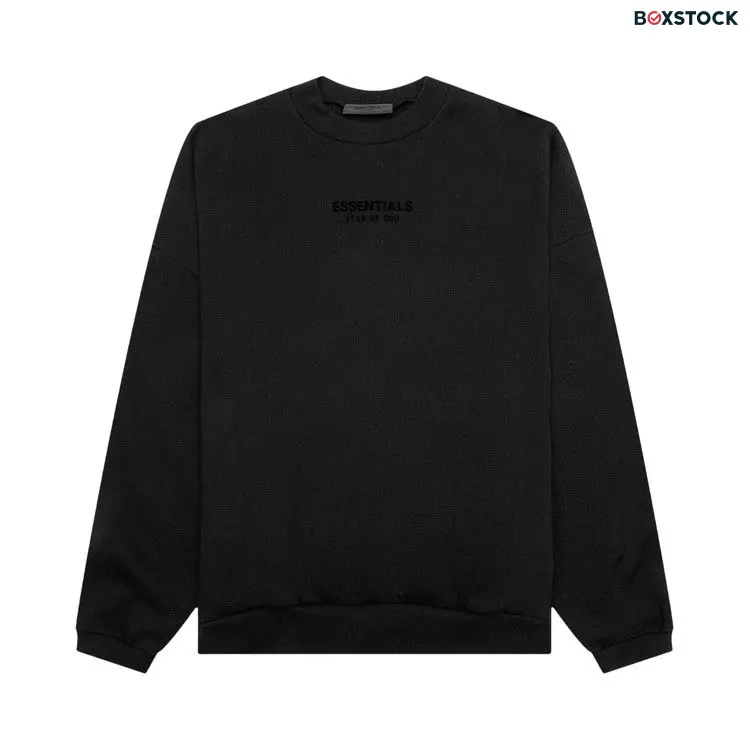 Fear of God Essentials Crewneck 'Jet Black' Fall/Winter 2023