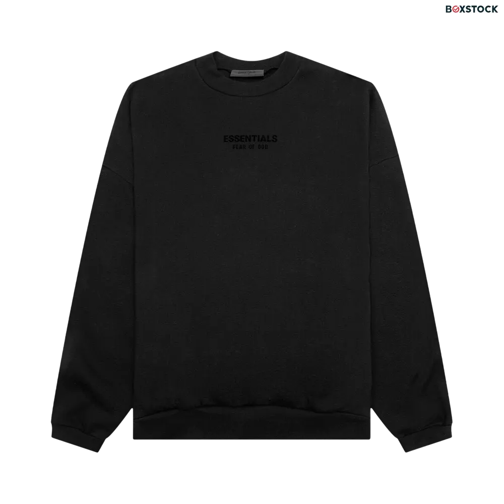 Fear of God Essentials Crewneck 'Jet Black' Fall/Winter 2023