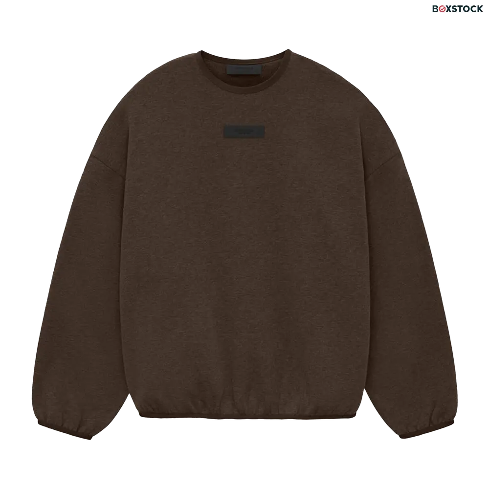 Fear of God Essentials Crewneck 'Heather Wood' Brown Spring/Summer 2024