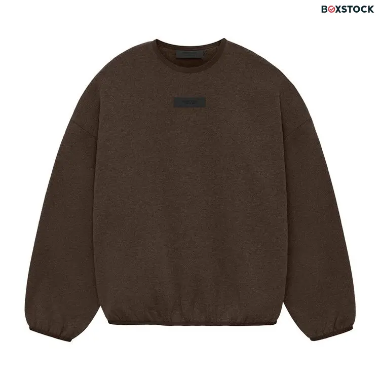 Fear of God Essentials Crewneck 'Heather Wood' Brown Spring/Summer 2024